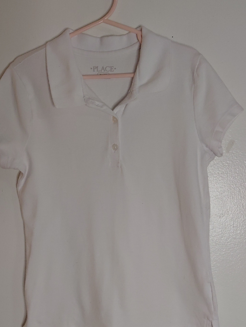 The Children's Place White Short Sleeve Polo Top